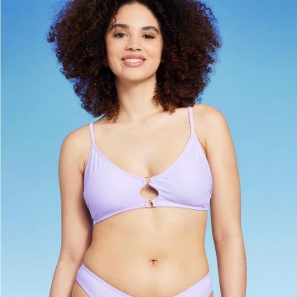 NWT WILD FABLE BIKINI TOP LIGHT PURPLE - Picture 5 of 7